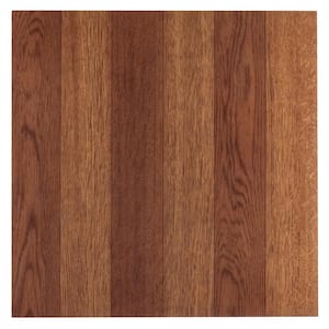 Sterling Medium Oak Plank 12 in. x 12 in. Peel and Stick Vinyl Tile (45 sq. ft. / case)