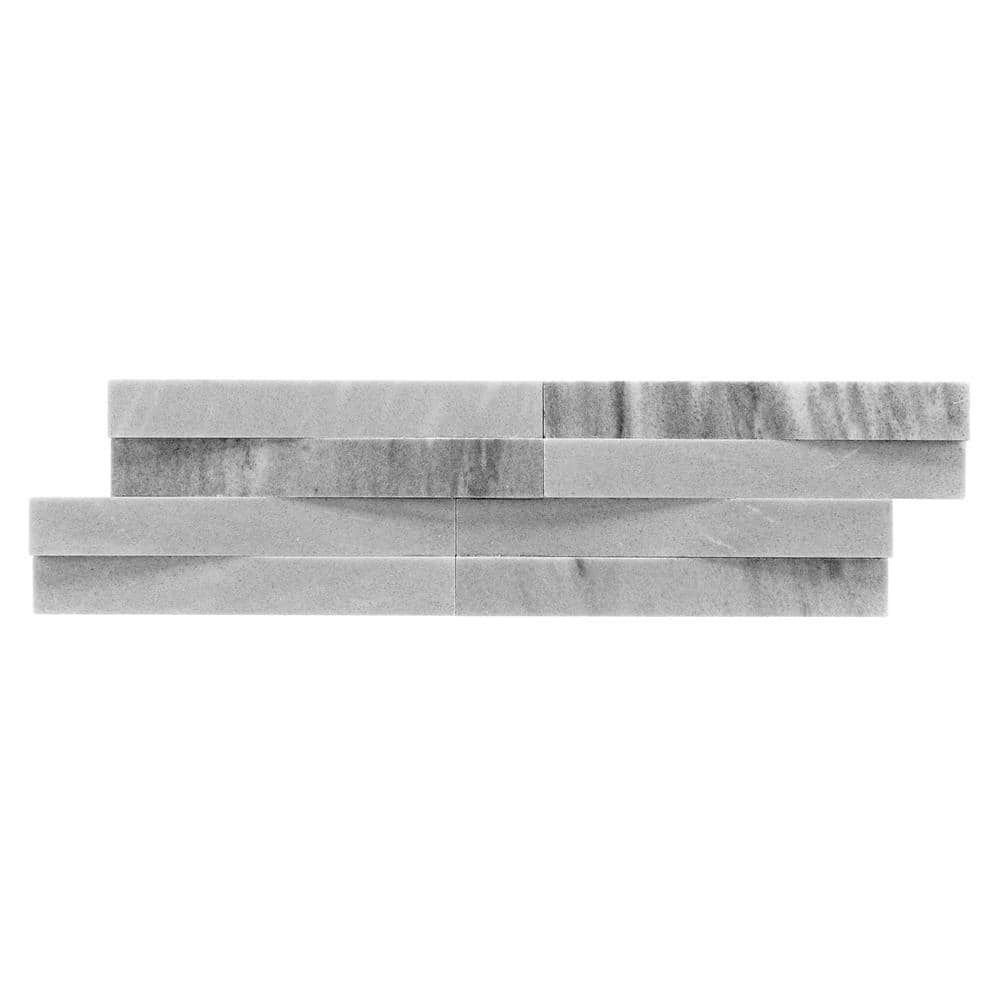 Lunar Gray 6x22 Honed Marble Wall Tile