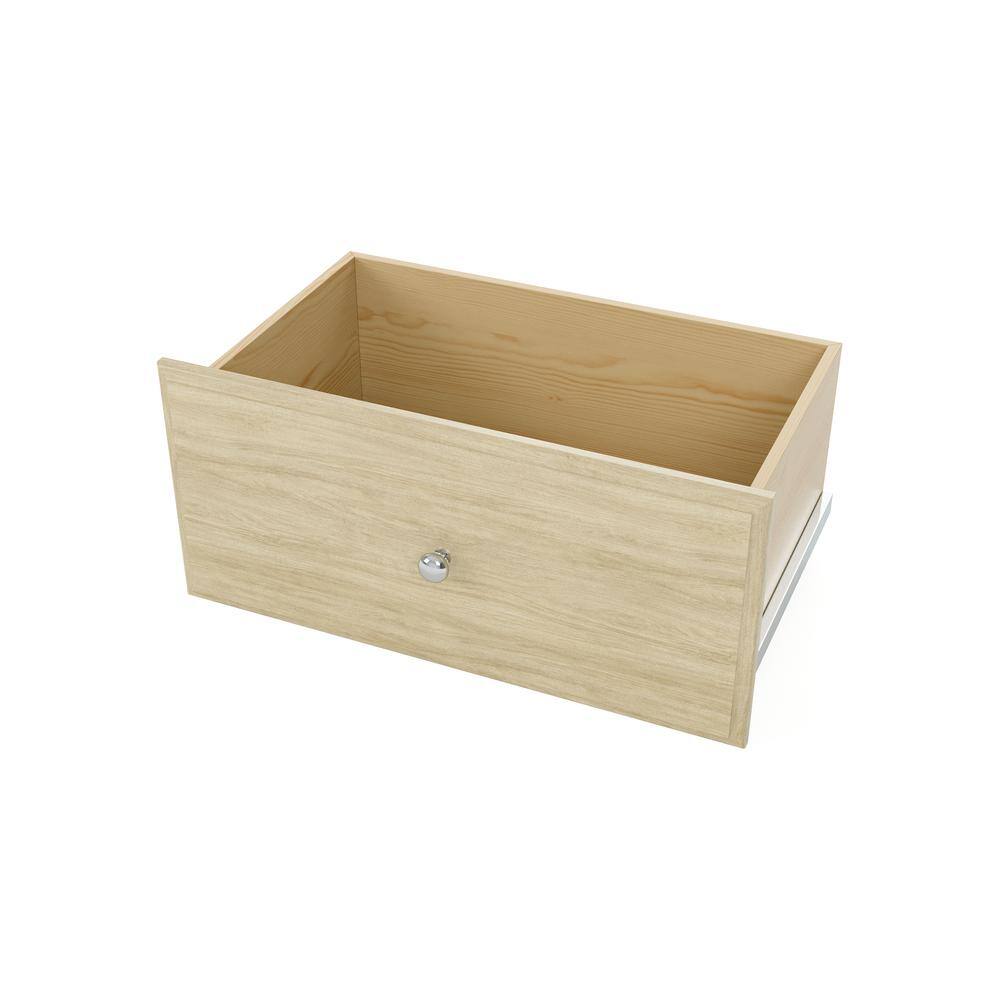 Closet Evolution 12 in. H x 24 in. W Brown Wood Drawer, Harvest Grain