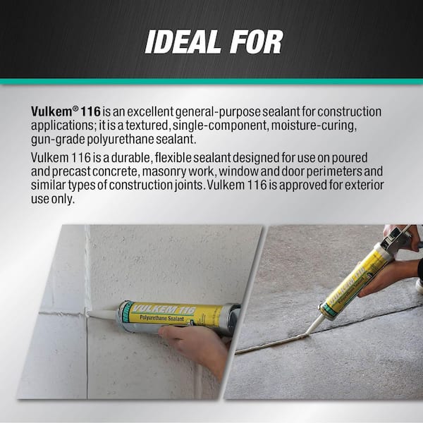 Tremco Vulkem 116 10.1 oz. Gray Exterior Polyurethane Sealant (12