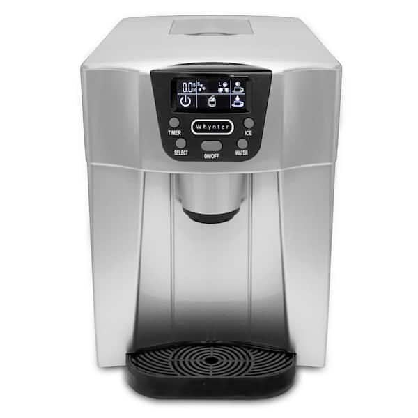 Whynter 26 lbs. Countertop Direct Connection Freestanding Ice Maker and Water Dispenser in Silver