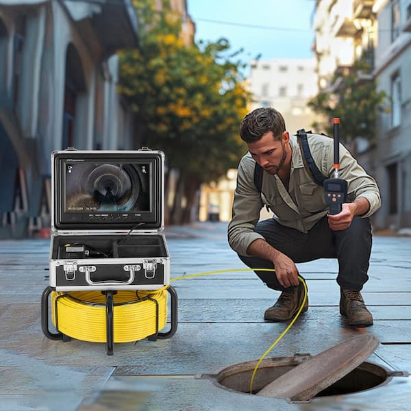 VEVOR Sewer Camera with 512 Hz Locator, 98 ft. /30 m 9 in. 1080P