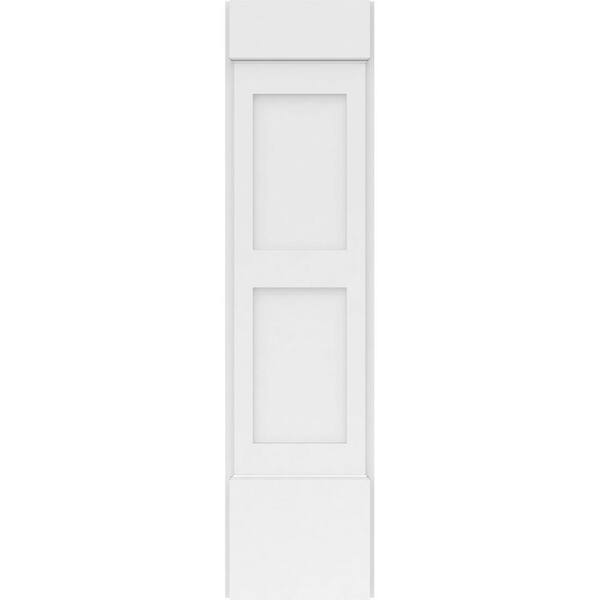 Ekena Millwork 2 in. D x 12 in. W x 48 in. L Primed Polyurethane Pilaster 1- Pack