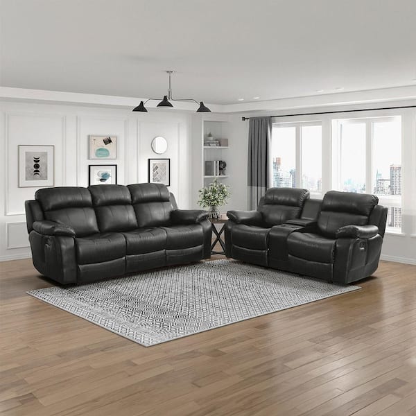 Lazzara Alamo 86.5 in. W. Pillow Top Arm Faux Leather Rectangle 2