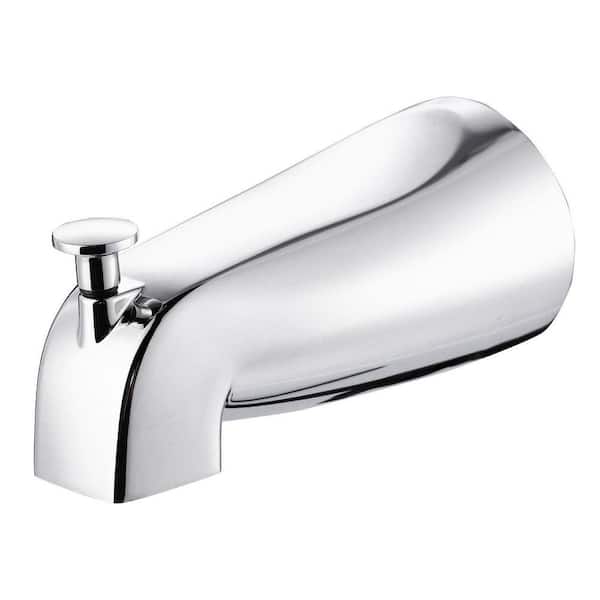 5.27 in. Tub Spout with Diverter 1/2 in. IPS in Polished Chrome
