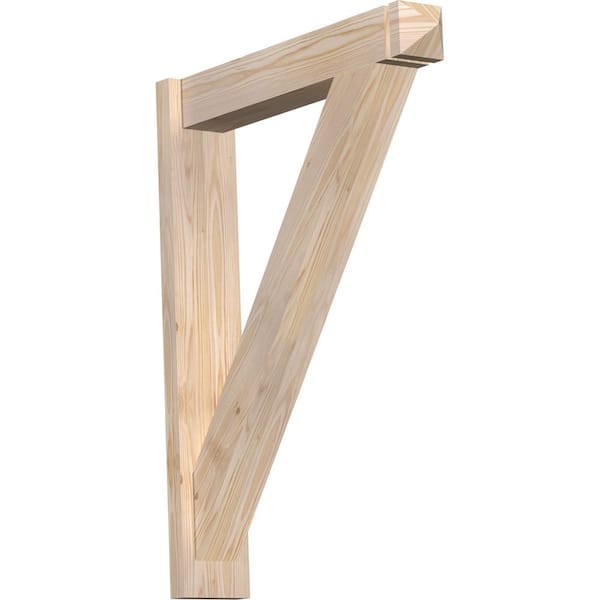 Ekena Millwork 6 in. x 36 in. x 28 in. Douglas Fir Traditional Arts and Crafts Smooth Outlooker