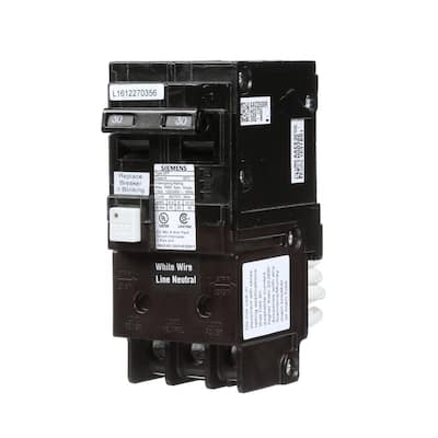 Siemens 30 Amp Double Pole Type QPF2 GFCI Circuit Breaker