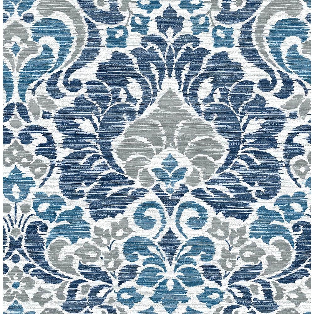 Reviews for AStreet Prints Garden of Eden Blue Damask Blue Wallpaper