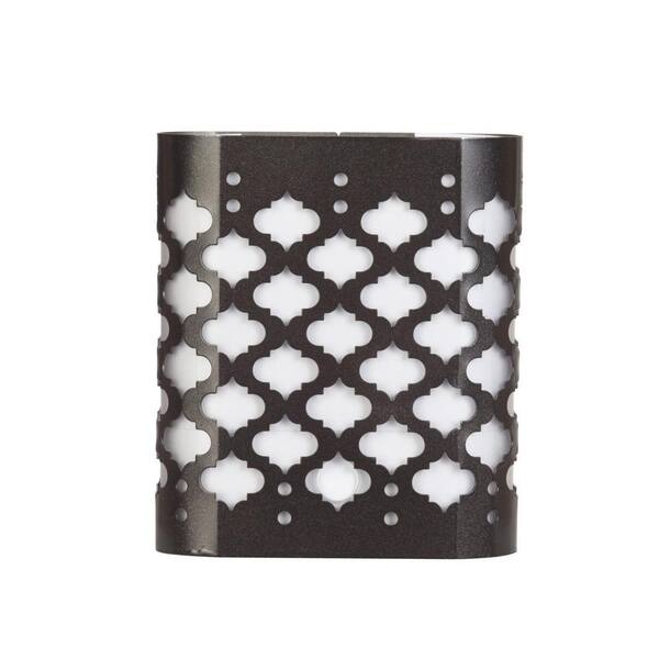 Hampton Bay Oil Rubbed Bronze Automatic Dusk to Dawn Moroccan Decor LED Night Light