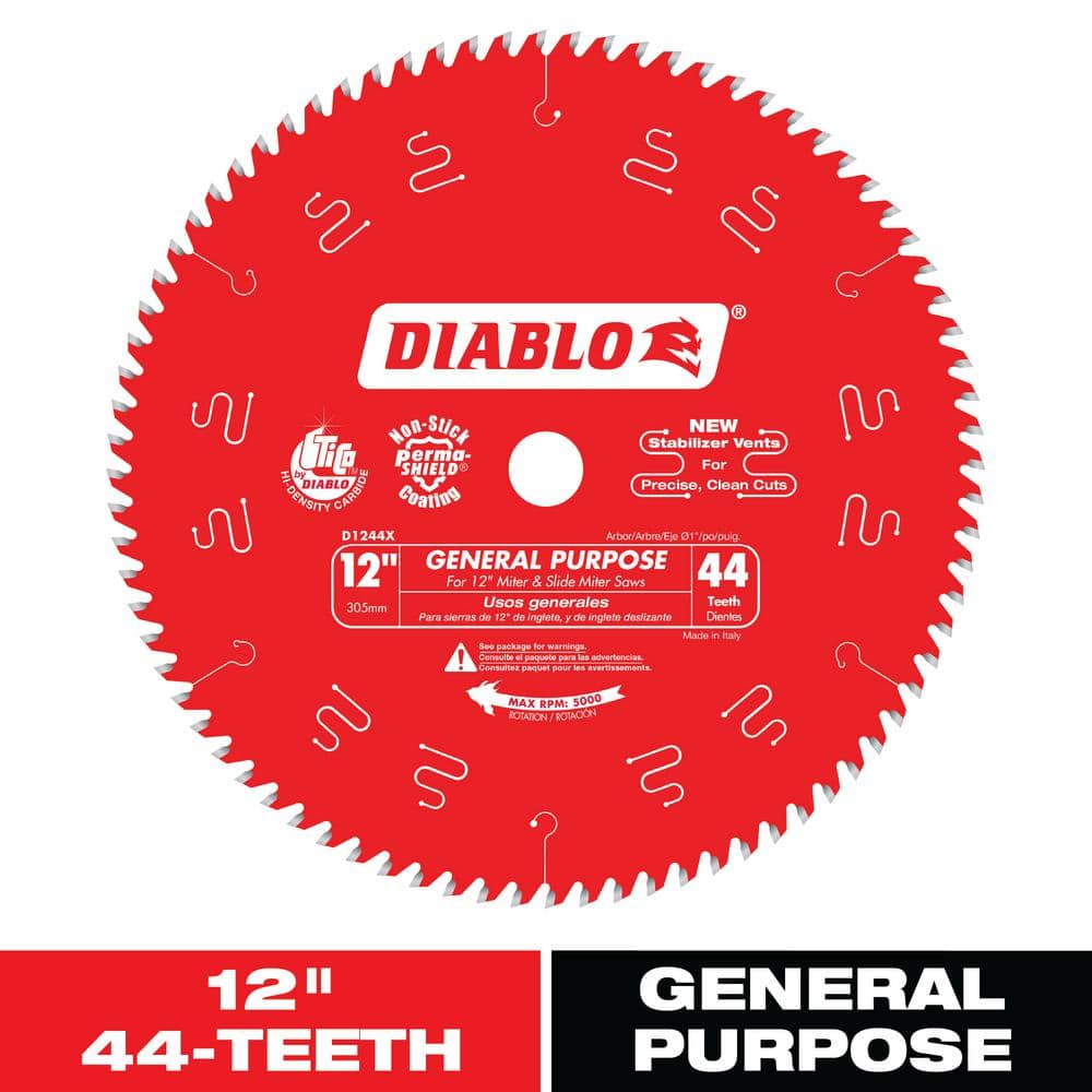 DIABLO 12in. x 44-Tooth General Purpose Saw Blade for Wood