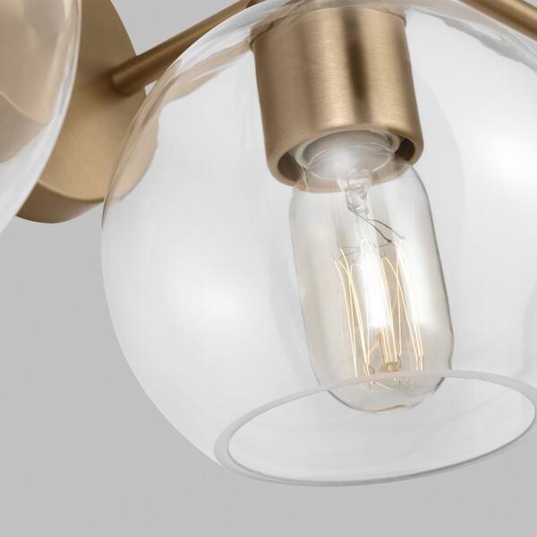Generation Lighting Orley 26.5 in 3-Light Satin Brass Modern