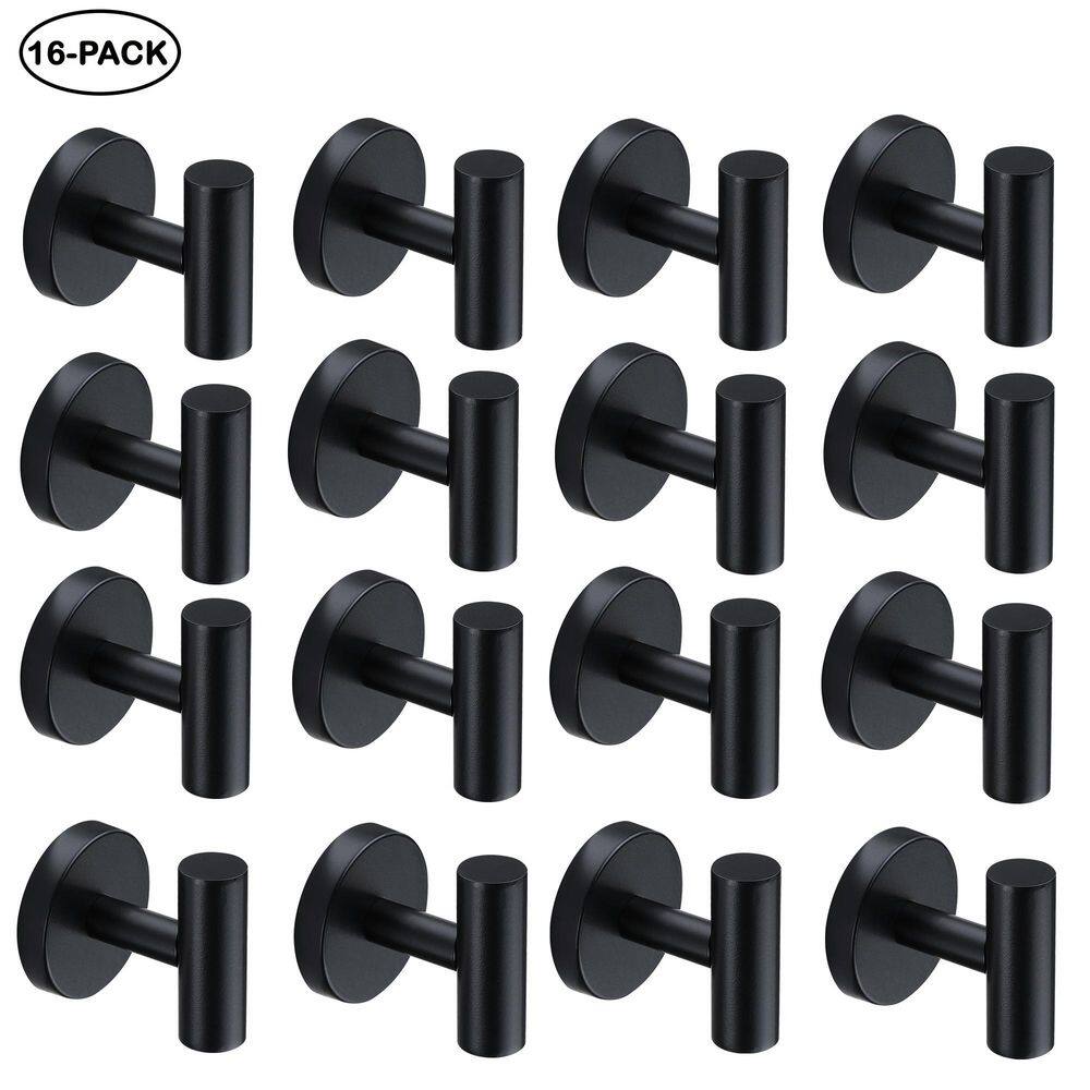 Knob Hooks Robe/Towel Hook 2.25 in Matte Black 16-Pack price history on PriceWatchPro
