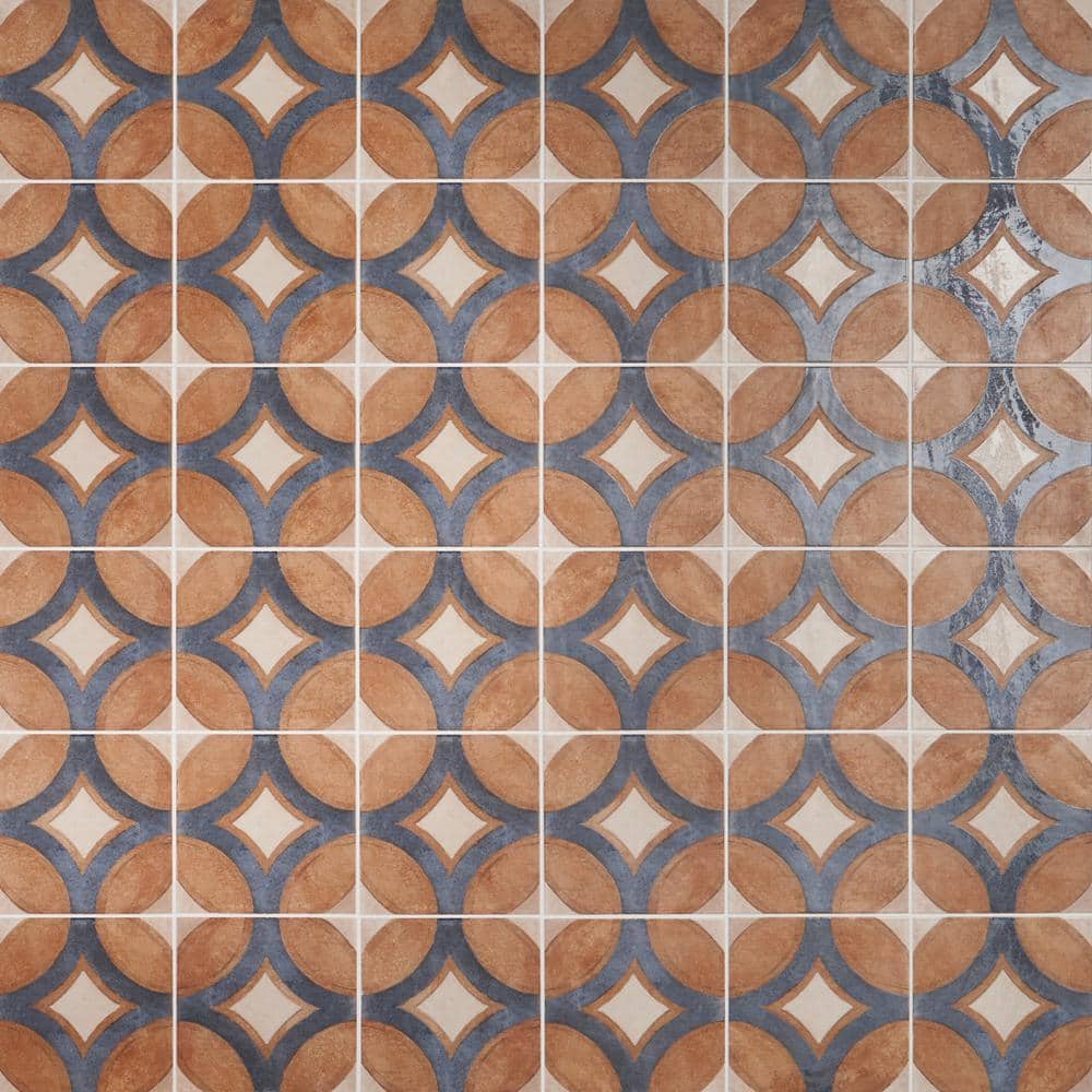 Capri 8x8 Matte Porcelain Patterned Floor and Wall Tile