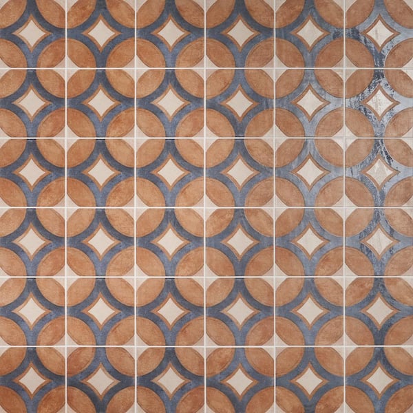 Ivy Hill Tile Angela Harris Sicilia Circles Cotta 7.87 in. x