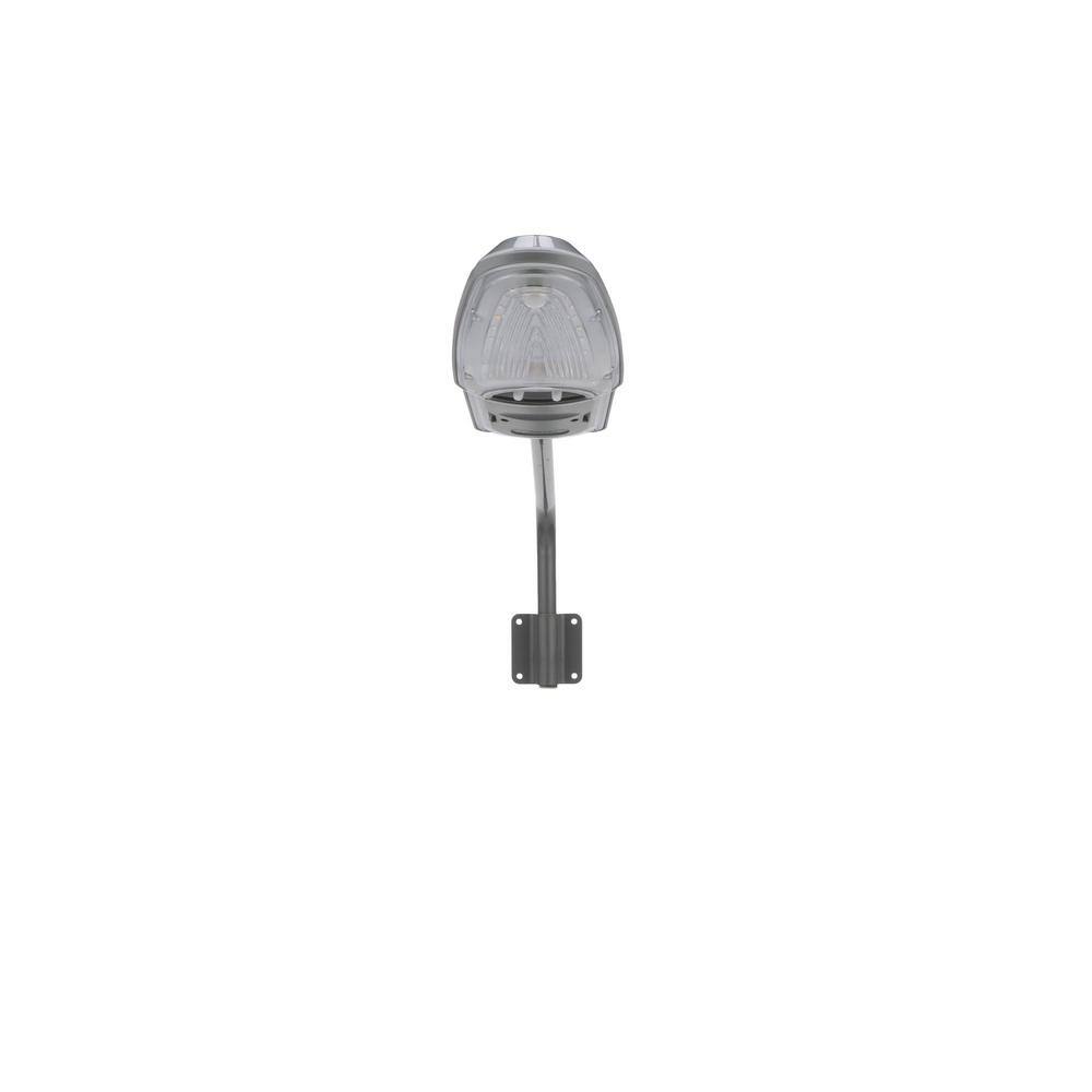 Gray Solar LED Yard Light with Mounting Arm