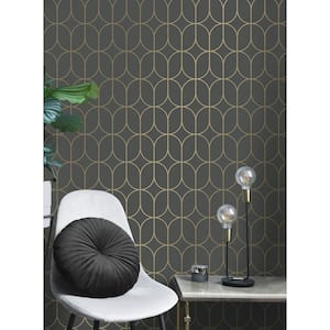 Raye Grey Rosco Trellis Matte Non-Pasted Strippable Wallpaper Sample