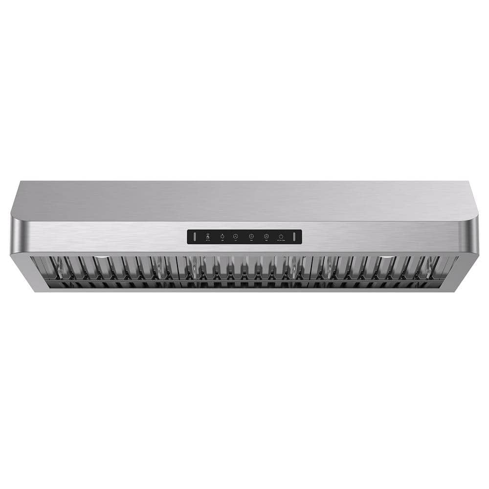 VIKIO 42 in. 900CFM Ducted Under Cabinet Range Hood with 3-Way Venting Removable LED and Gesture Control in Stainless Steel