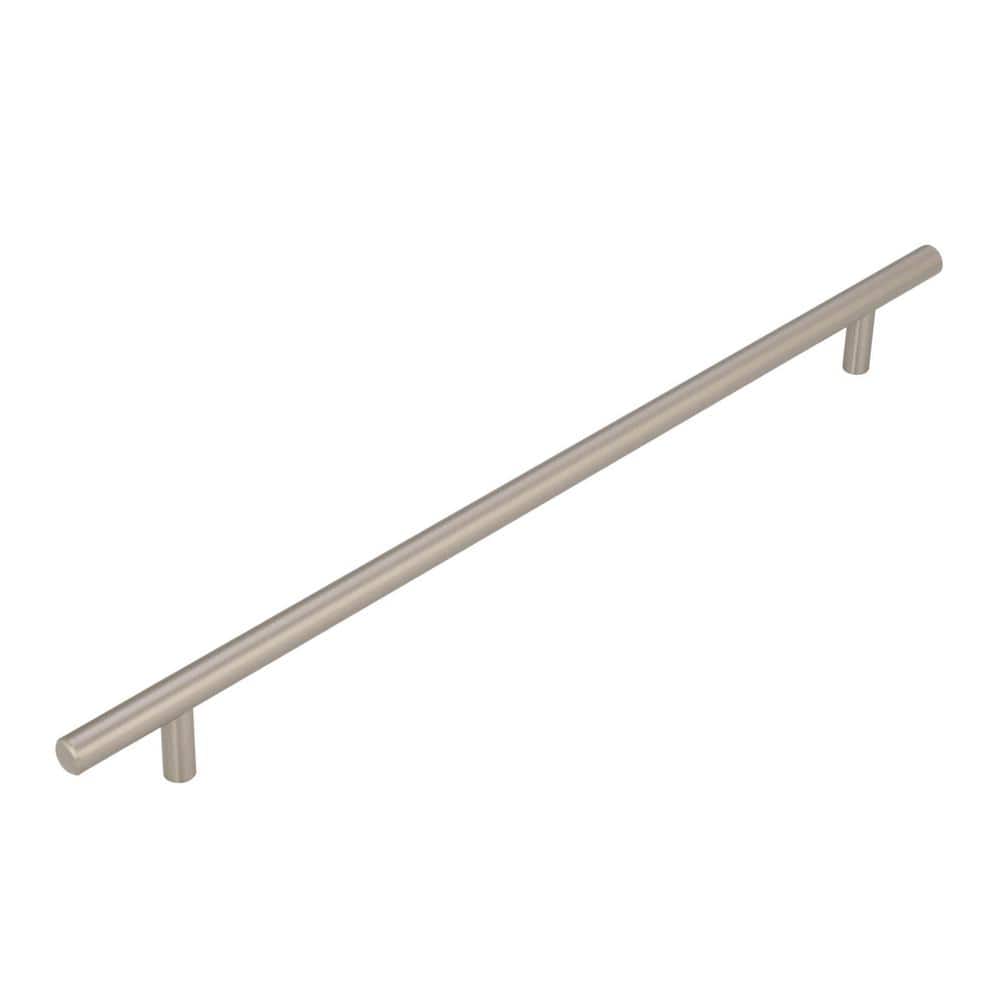 Bar Pulls 12-5/8 in. (320mm) Modern Sterling Nickel Bar Cabinet Pull