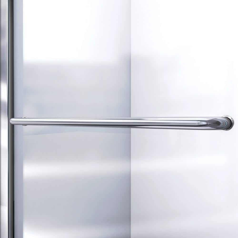 60" Oil Rubbed Bronze and Clear Glass Sliding Shower Kit