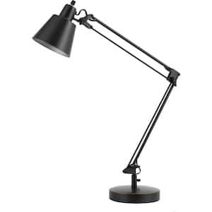 27 in. Udbina Metal Desk Lamp in Dark Bronze