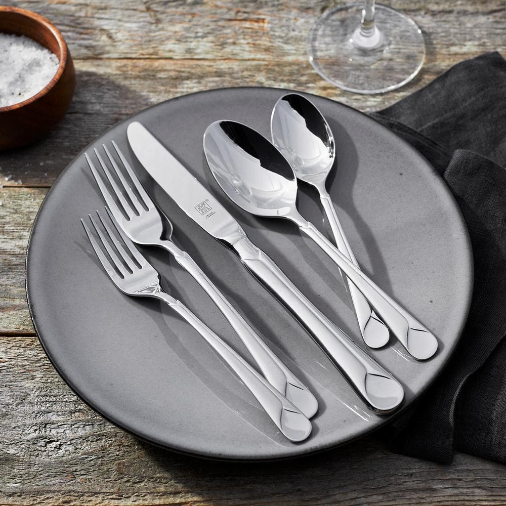 ZWILLING Provence 20-Piece 18/10 Stainless Steel Flatware Set, Silver