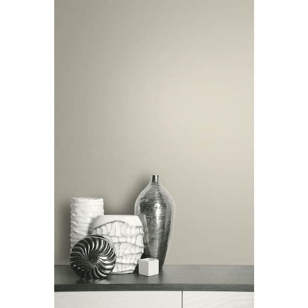 Grasscloth Effect Light Beige Paper Non-Pasted Strippable Wallpaper Roll (Cover 60.75 sq. ft.)