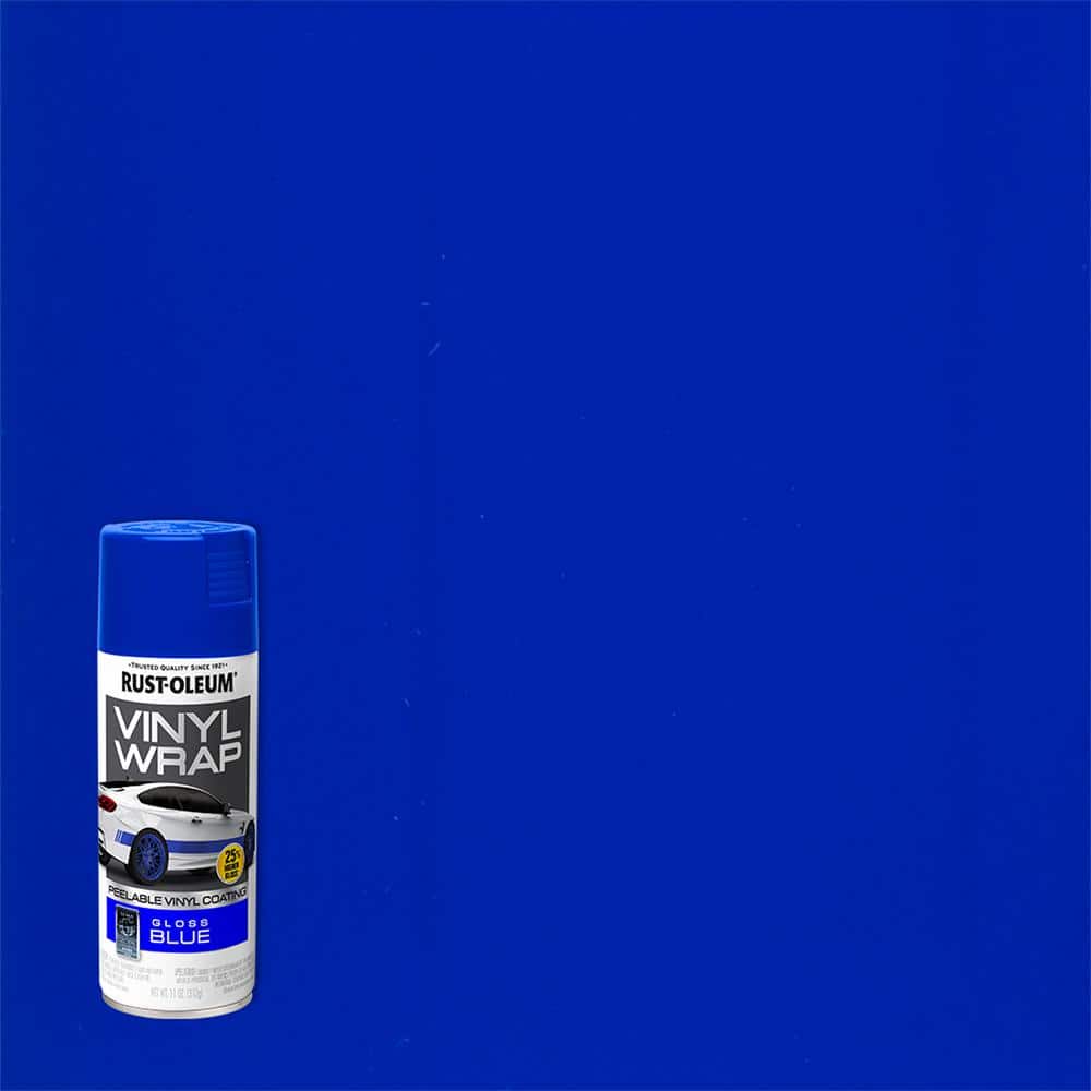 Rust-Oleum Automotive 11 oz. Vinyl Wrap Gloss Brilliant Blue Peelable ...