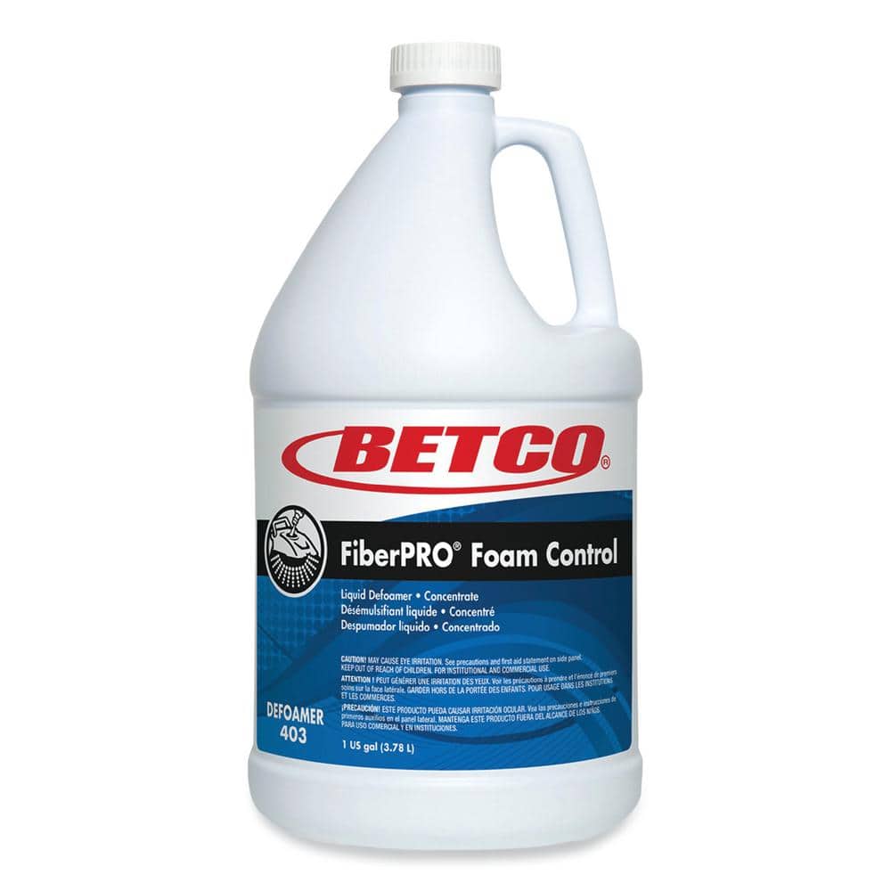 Betco 1 Gal Fiber Pro Foam Control Liquid Defoamer Floor Cleaner, Bottle (4-Pack) -  BET4030400