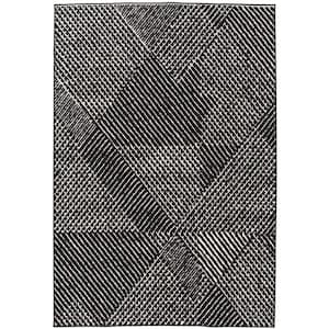 Whitaker Charcoal 5 ft. x 7 ft. Abstract Area Rug