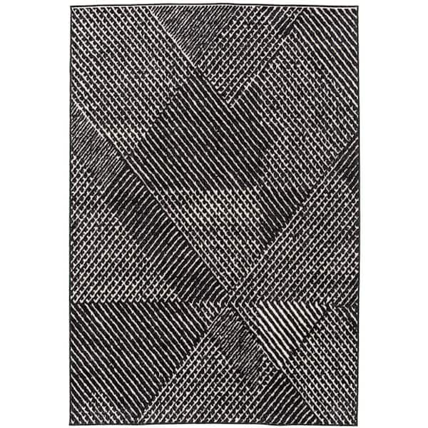 BALTA Whitaker Charcoal 8 ft. x 10 ft. Abstract Area Rug