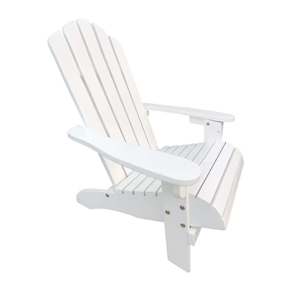 White Wood Outdoor or Indoor Adirondack Chair price history on PriceWatchPro
