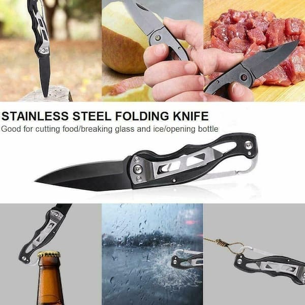 Stainless Steel Military Style Can Opener - Portable Survival Kit