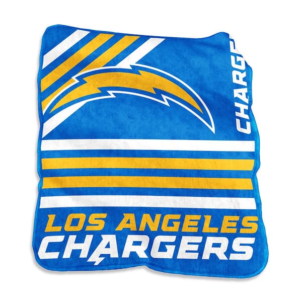 logobrands LA Chargers Multi-Colored Raschel Throw