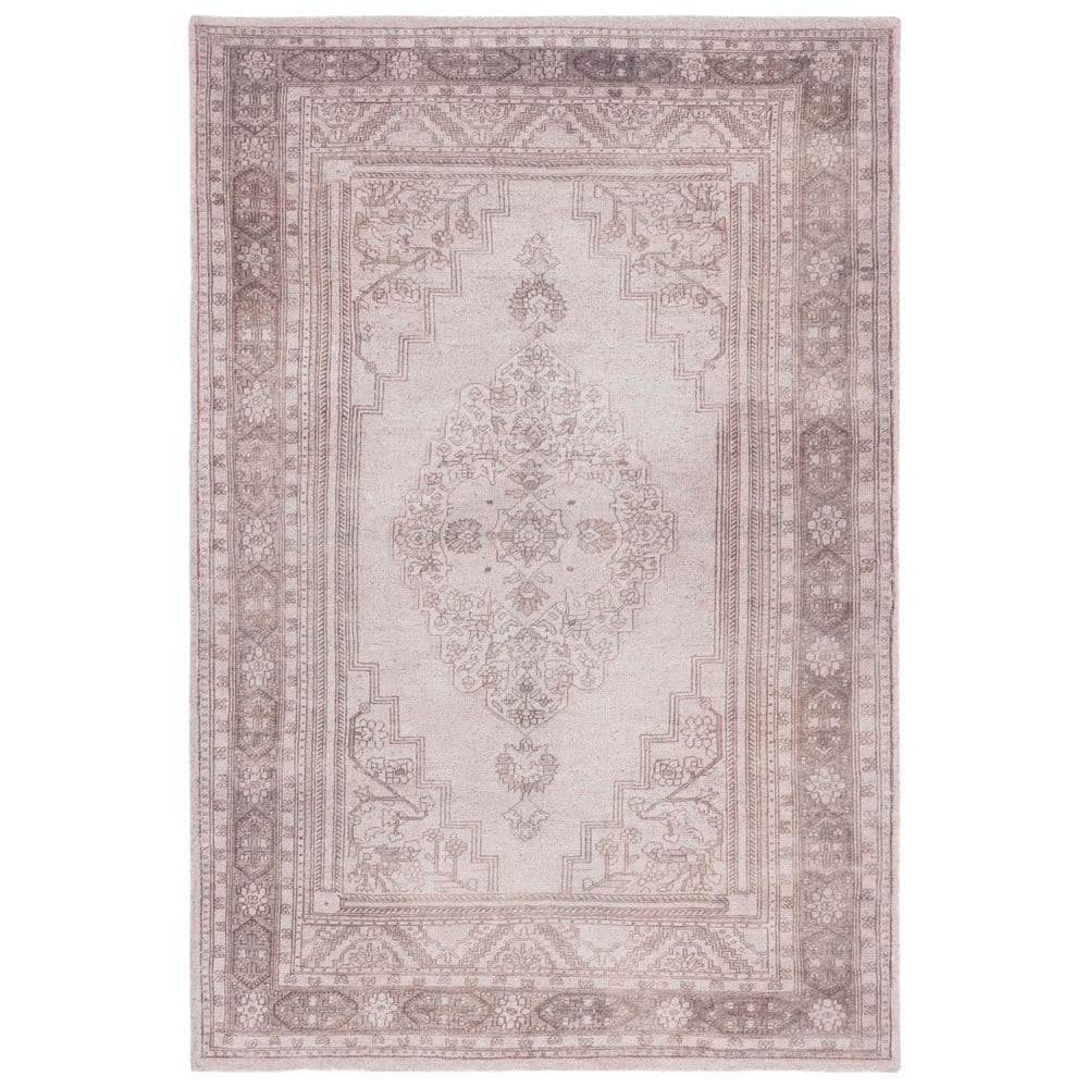 Classic Vintage 6 ft. x 9 ft. Gray/Beige Traditional Medallion Area Rug price history on PriceWatchPro