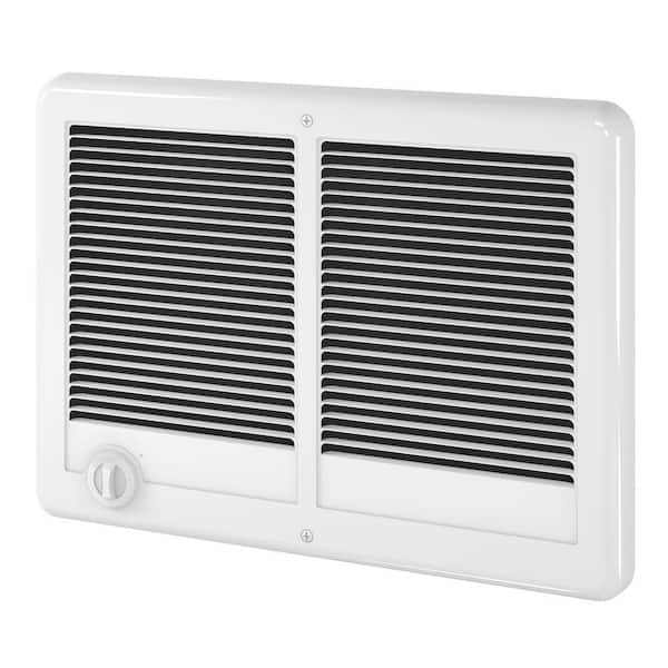 Cadet CSTC302TW 240/208-volt 3,000/2,250-watt Com-Pak Twin In-Wall Fan-forced Electric Heater in White with Thermostat - 3