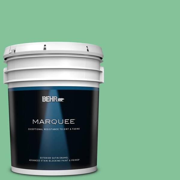 BEHR MARQUEE 5 gal. #P410-4 Willow Hedge Satin Enamel Exterior Paint & Primer