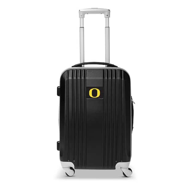 NCAA Oregon 21 in. Black Hardcase 2-Tone Luggage Carry-On Spinner Suitcase