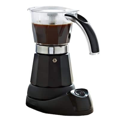 3-Cup/6-Cup Electric Coffee Maker in Black