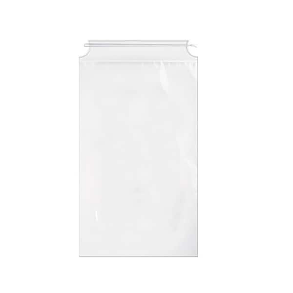Heavy-Duty 50 Pack Ice Bags with Drawstring 10 lbs. Capacity 10 L x 6.6 W x 1.1 H LDPE Material