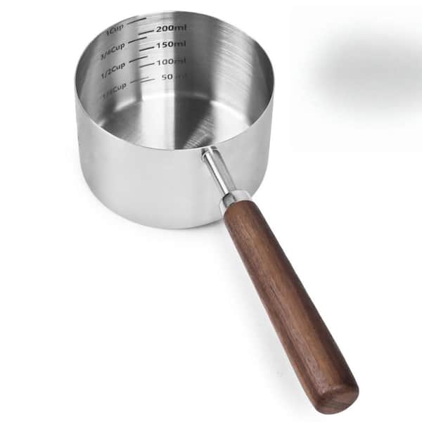 304 Stainless Steel Dog and Cat Food Scoop and Measuring Cup for Measuring Food for Dogs and Cats (1-Pack)