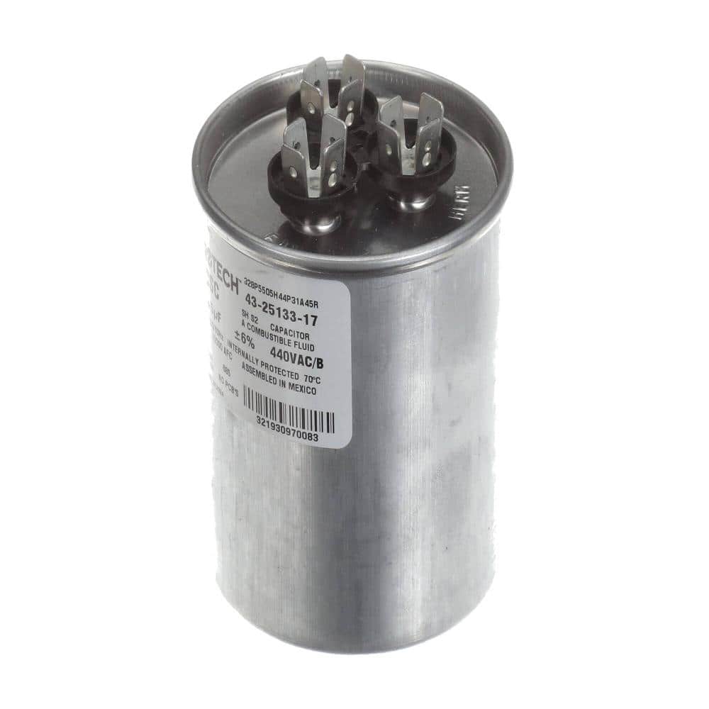 Dual Capacitor, 55/5Uf, 440Vac, 50/60Hz, Round Type 43-25133-17 price history on PriceWatchPro