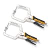 71744 12 Quick-Release Right Angle Clamp Set - POWERTEC woodworking tools  & accessories