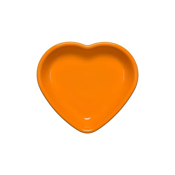 Fiesta Butterscotch Ceramic 17 oz. Medium Heart Bowl