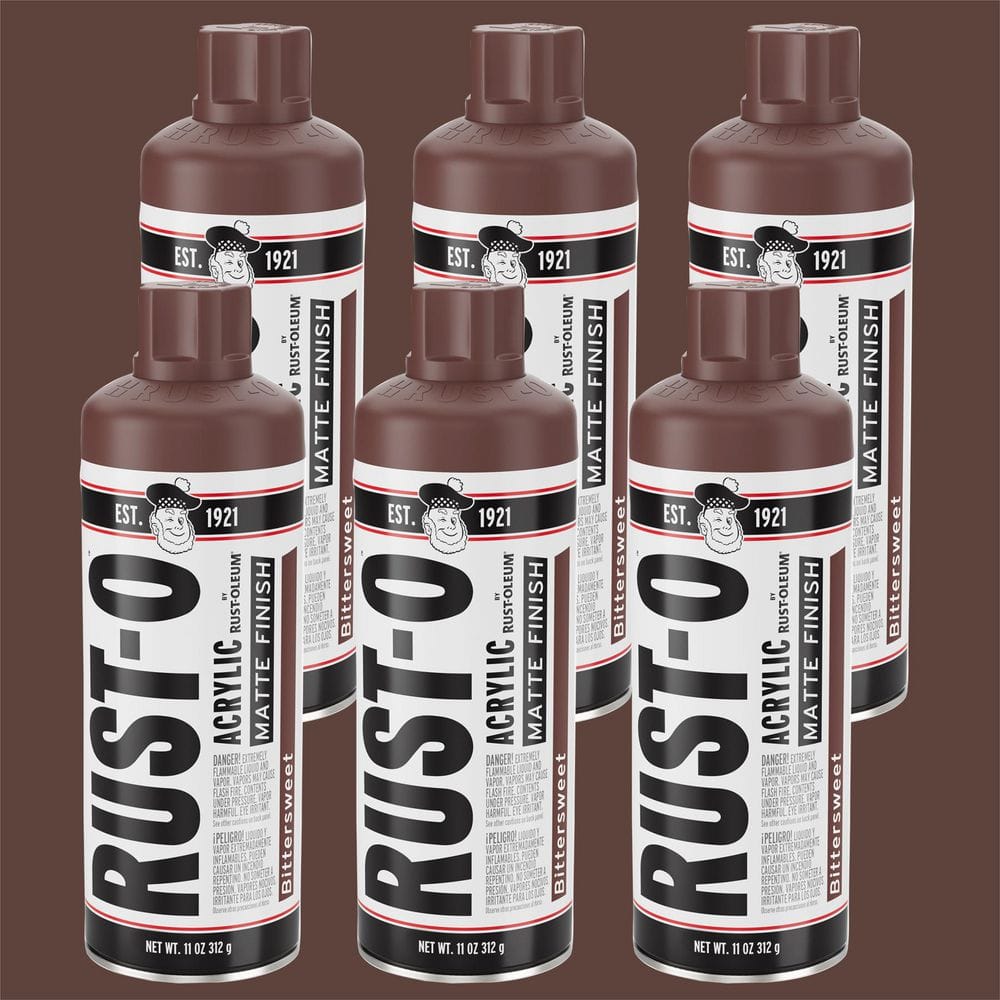 Rust-O 11 oz. Rust-O Matte Bittersweet Spray Paint (Case of 6