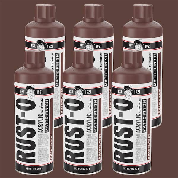 11 oz. Rust-O Matte Bittersweet Spray Paint (Case of 6)
