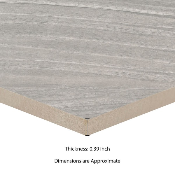 MSI Brooksdale Birch 10 in. x 40 in. Matte Porcelain Wood Look