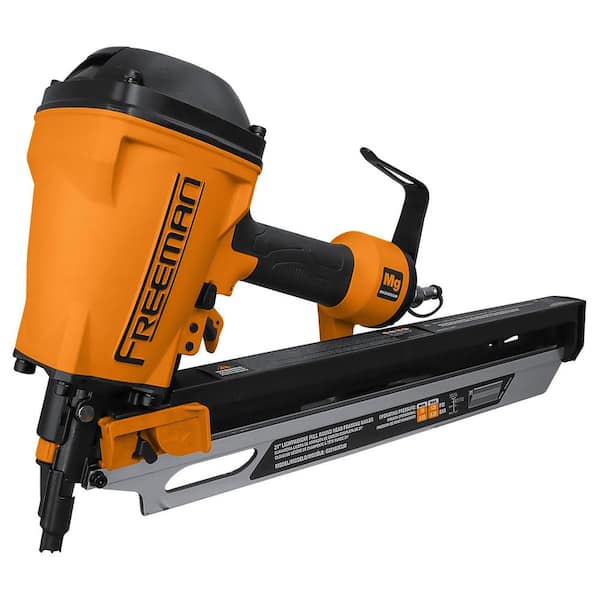Freeman 2nd Generation Compact Lightweight Pneumatic 21-Degree Framing Nailer with Metal Belt Hook and 1/4 in. NPT Air Connector