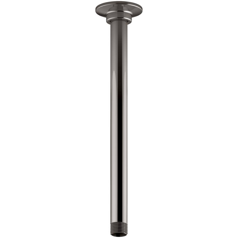 KOHLER 11.94 in. Ceiling Mount Shower Arm in Vibrant Titanium K7392TT