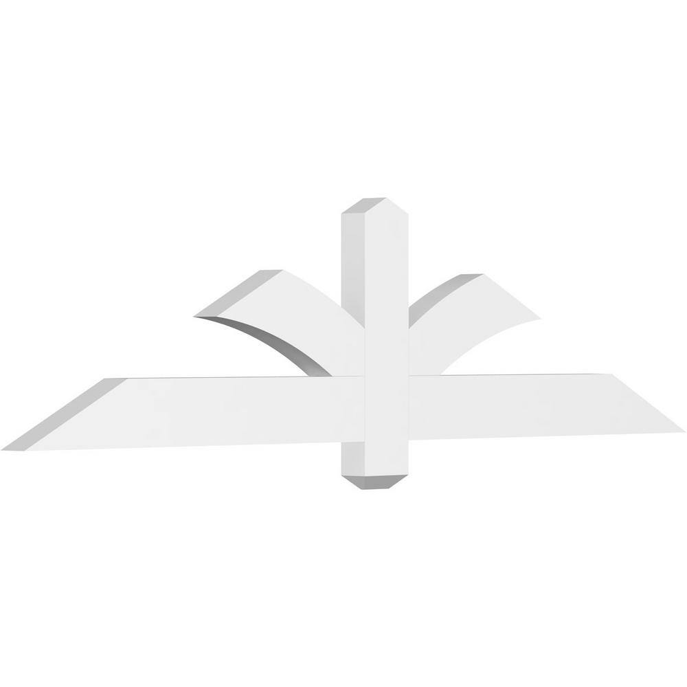 60 in. W x 15 in. H x 2 in. D x 4 in. F, 6/12 Pitch, Redmond Signature Urethane Gable Bracket, Primed Tan price history on PriceWatchPro