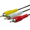 GE 12 ft. RCA Y-Audio Cable with Red and White Plugs in Black 34491 - The  Home Depot